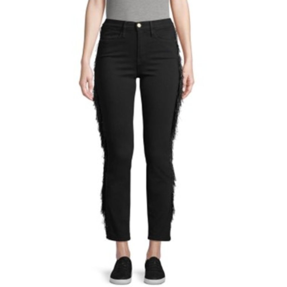 NWT Frame Le High Fringe Skinny Jeans | Size 24